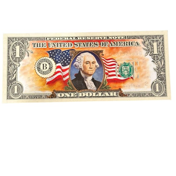 American Historic Society Colorized $1 One Dollar Bill 2001 Series Unc - Picture 1 of 10